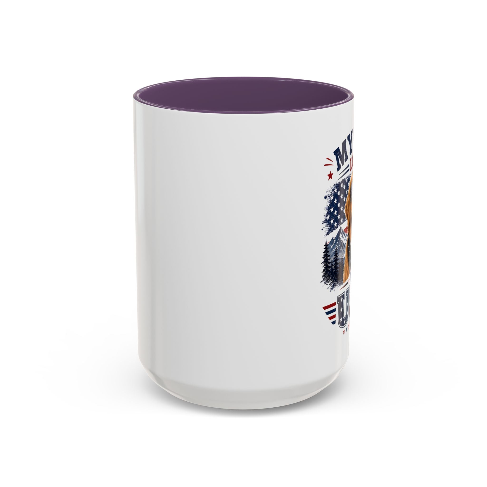 My Dog Loves the USA Accent Coffee Mug — Patriotic Dog Lover Gift