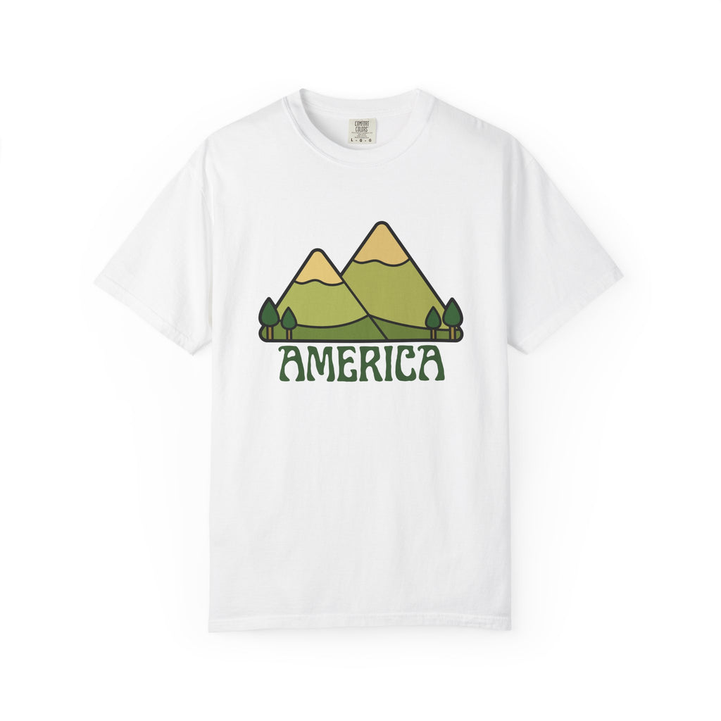 America Mountain Graphic T-Shirt