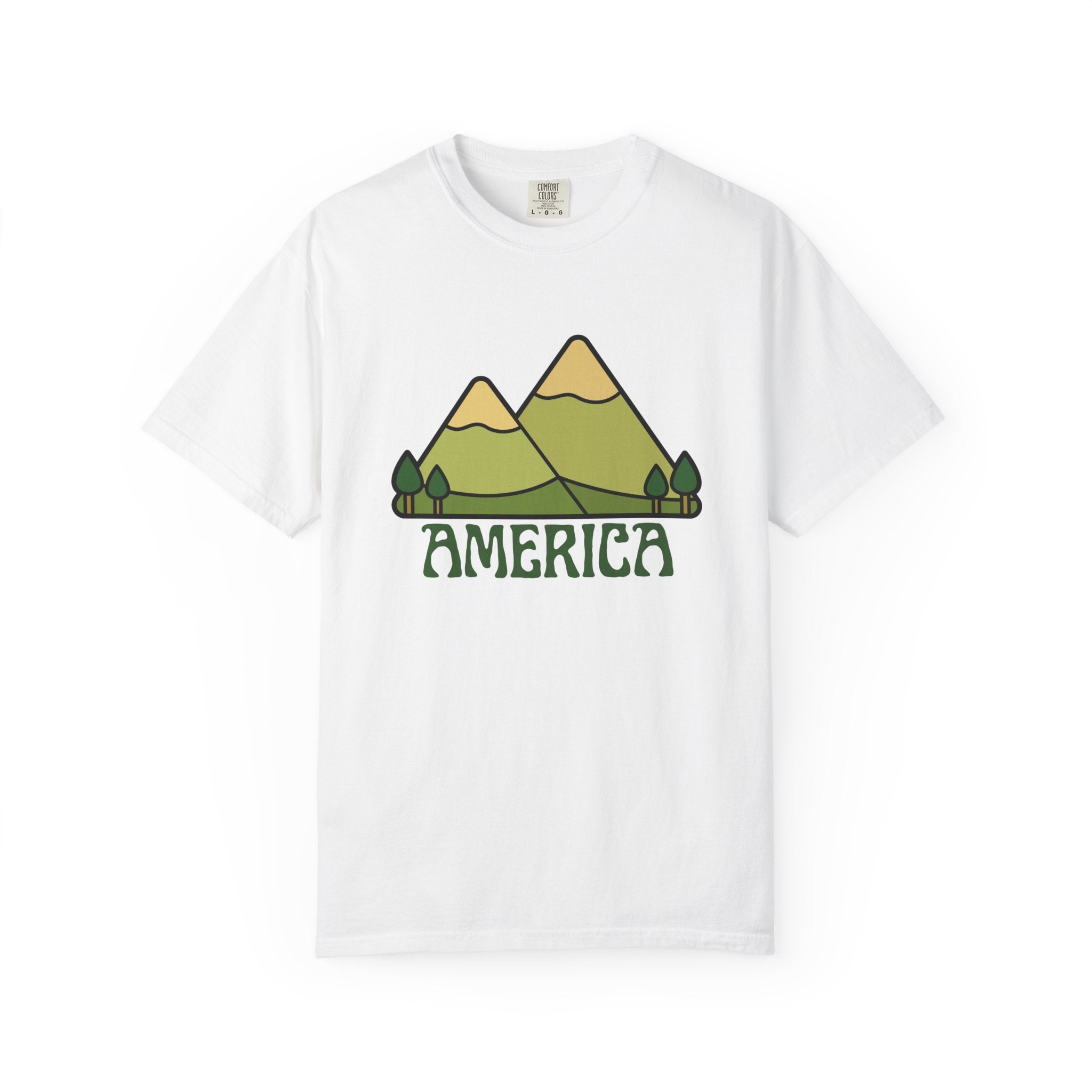 America Mountain Graphic T-Shirt