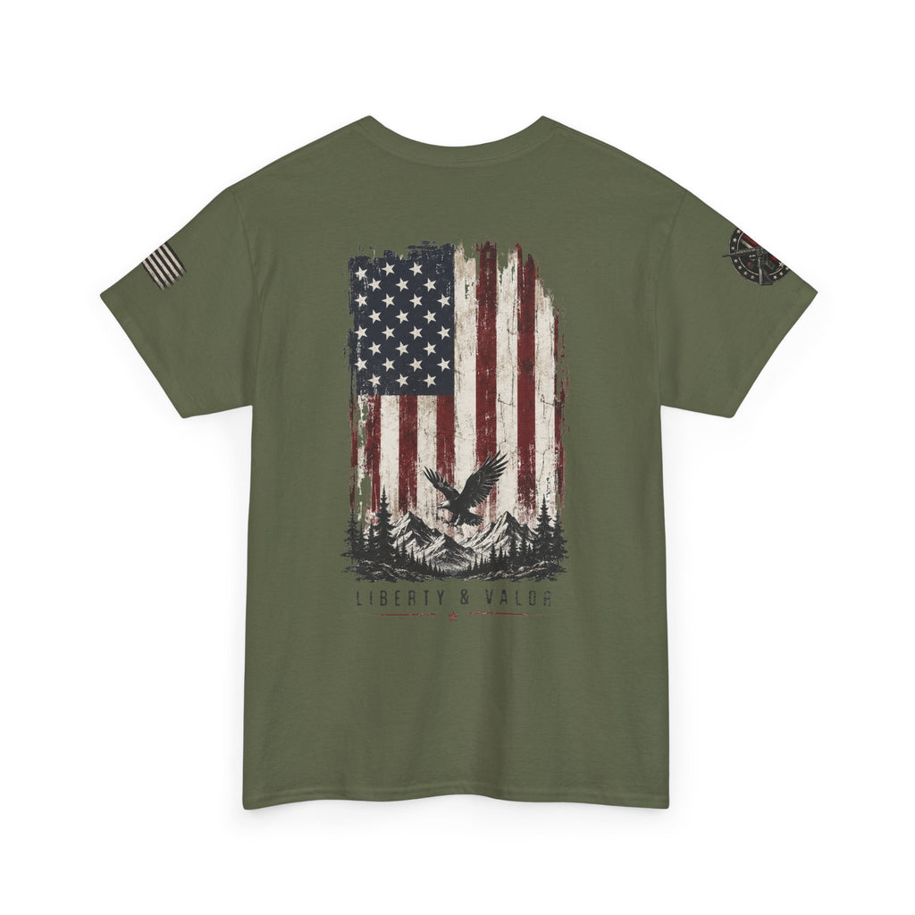 American Flag Eagle Tee — Patriotic Vintage USA Graphic T‑Shirt
