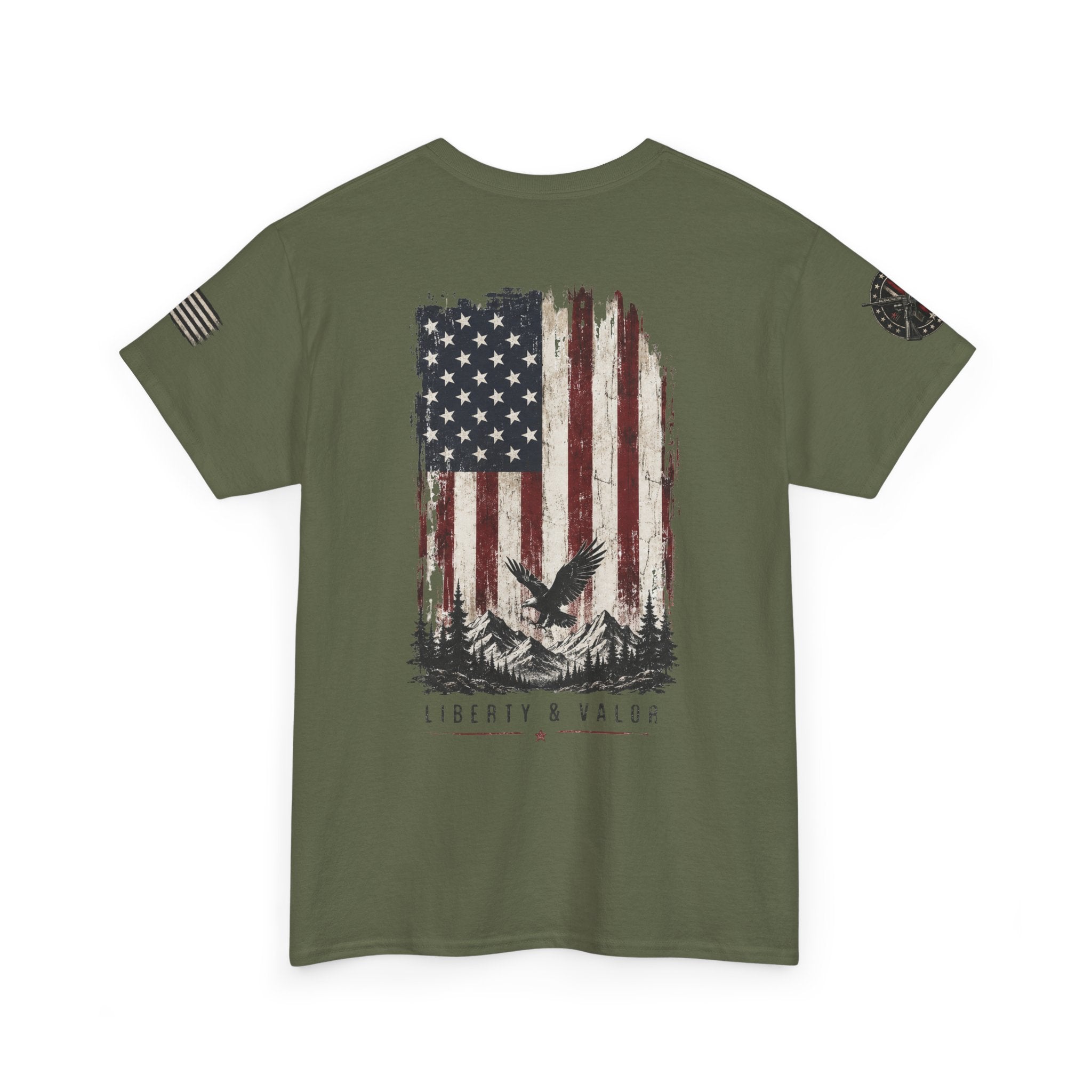 American Flag Eagle Tee — Patriotic Vintage USA Graphic T‑Shirt