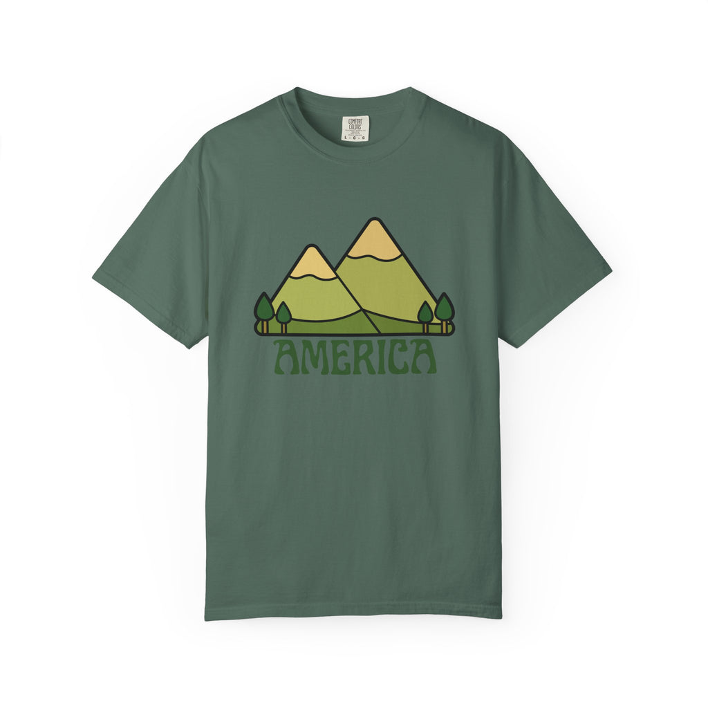America Mountain Graphic T-Shirt