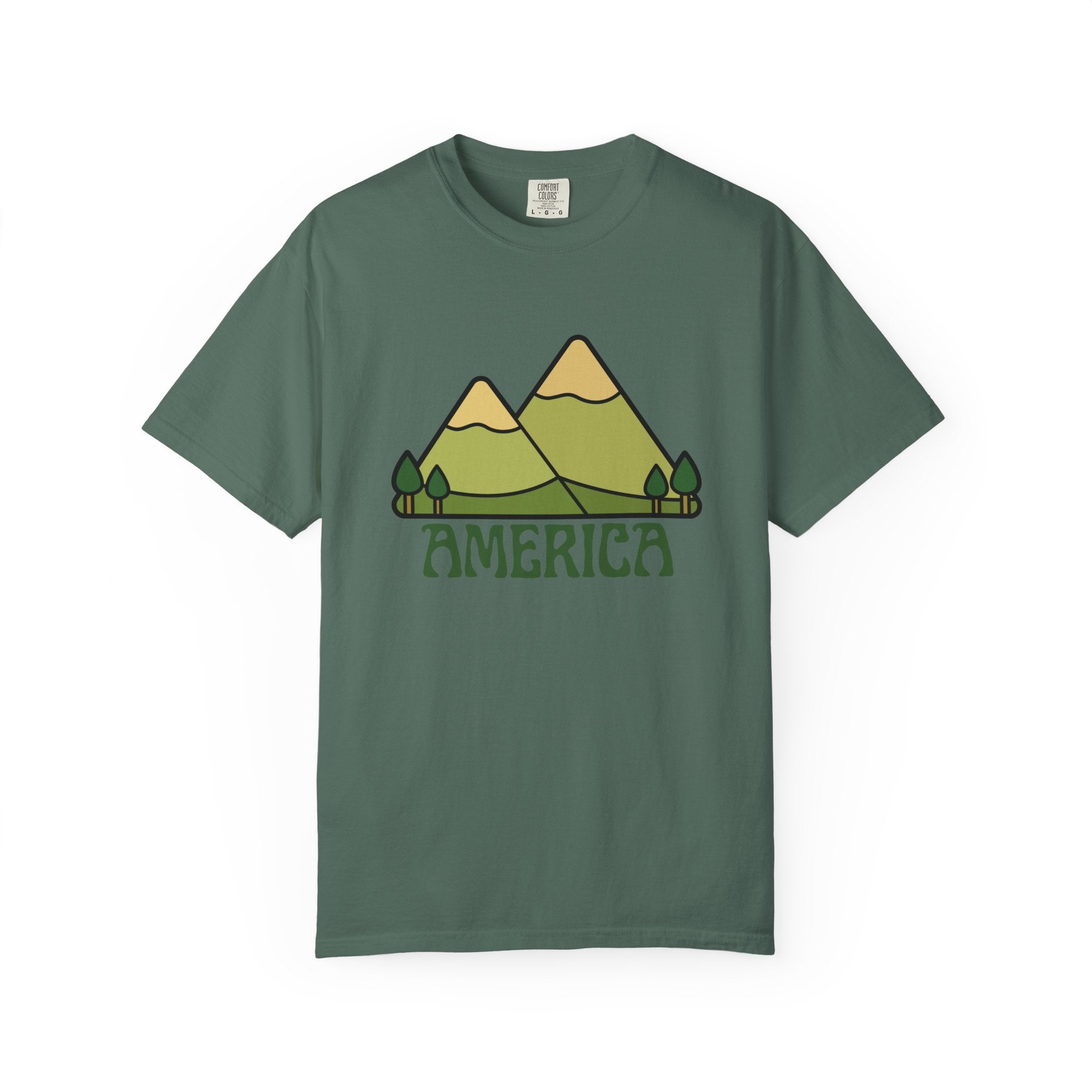 America Mountain Graphic T-Shirt