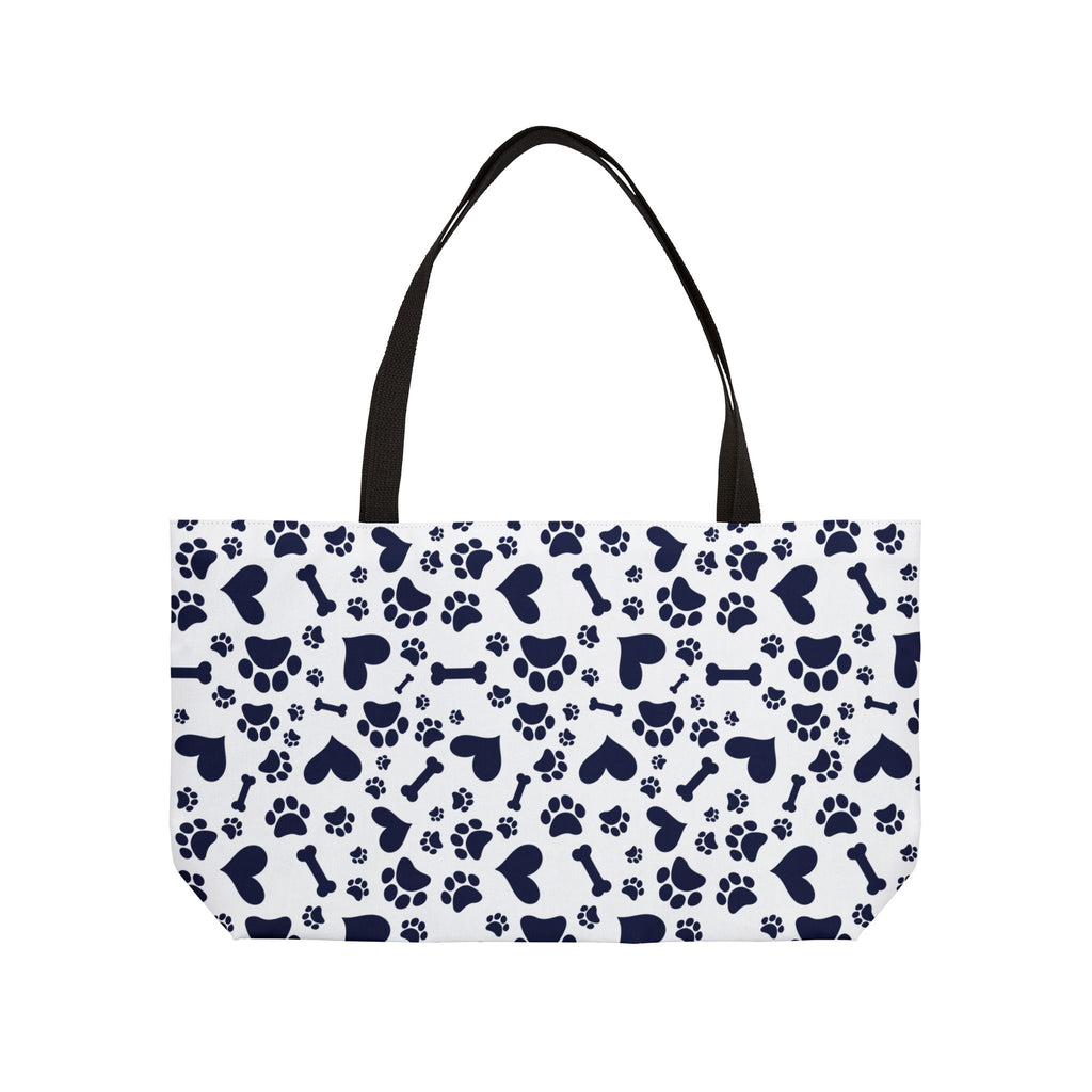 Patriots and Pets Weekender Tote — Paw Print Logo Beach Bag