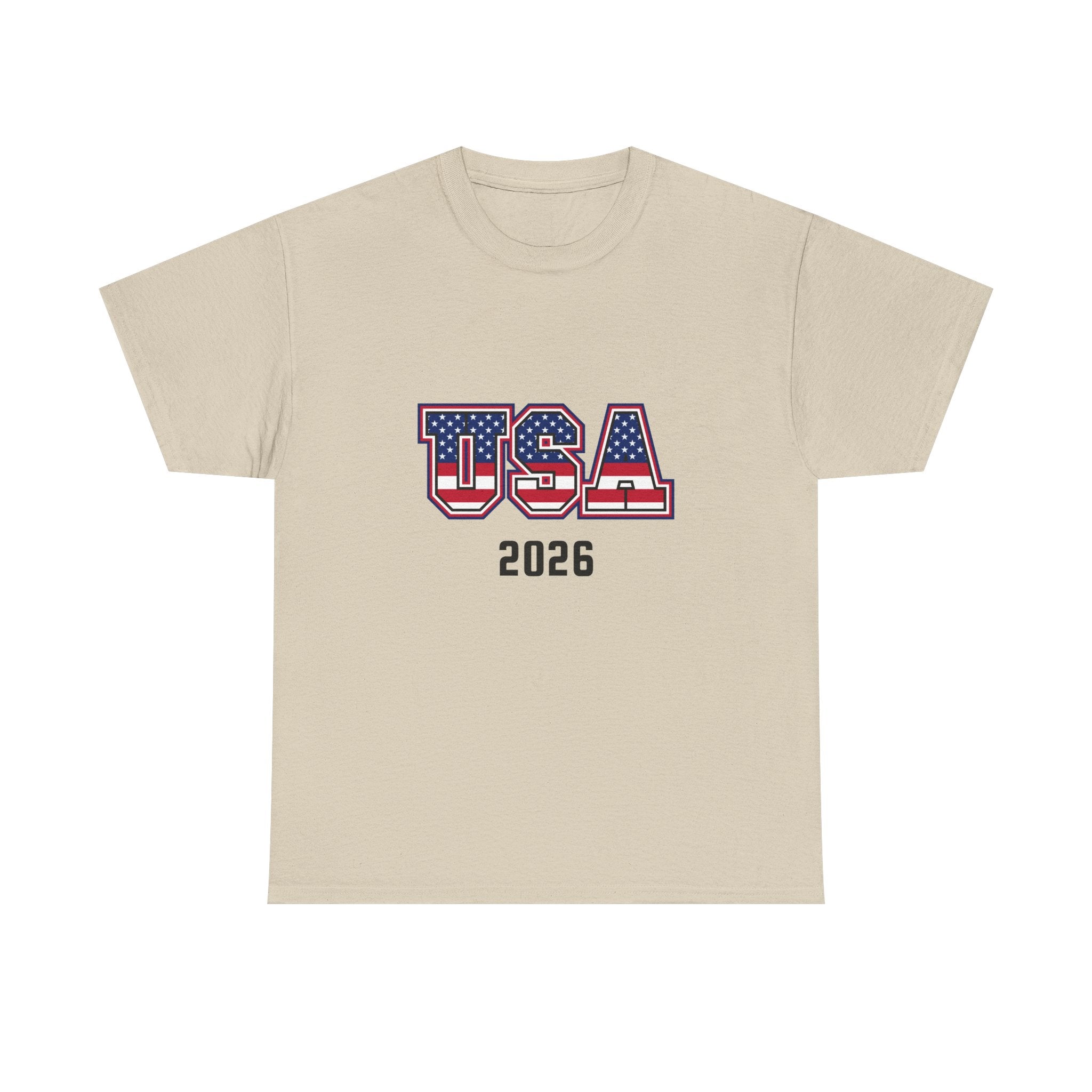 USA 2026 Tee — Patriotic American Flag Graphic T-Shirt