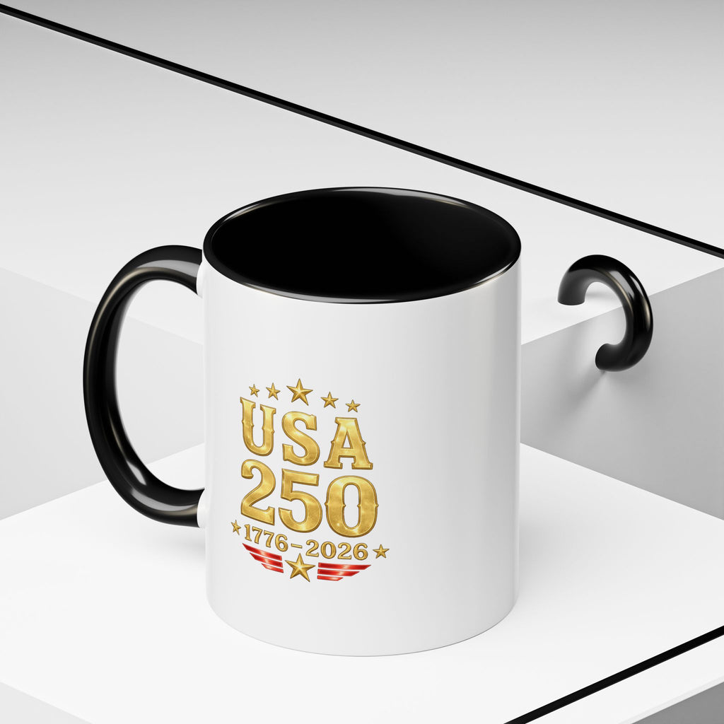 Patriotic Black Cat Accent Coffee Mug (11/15oz)