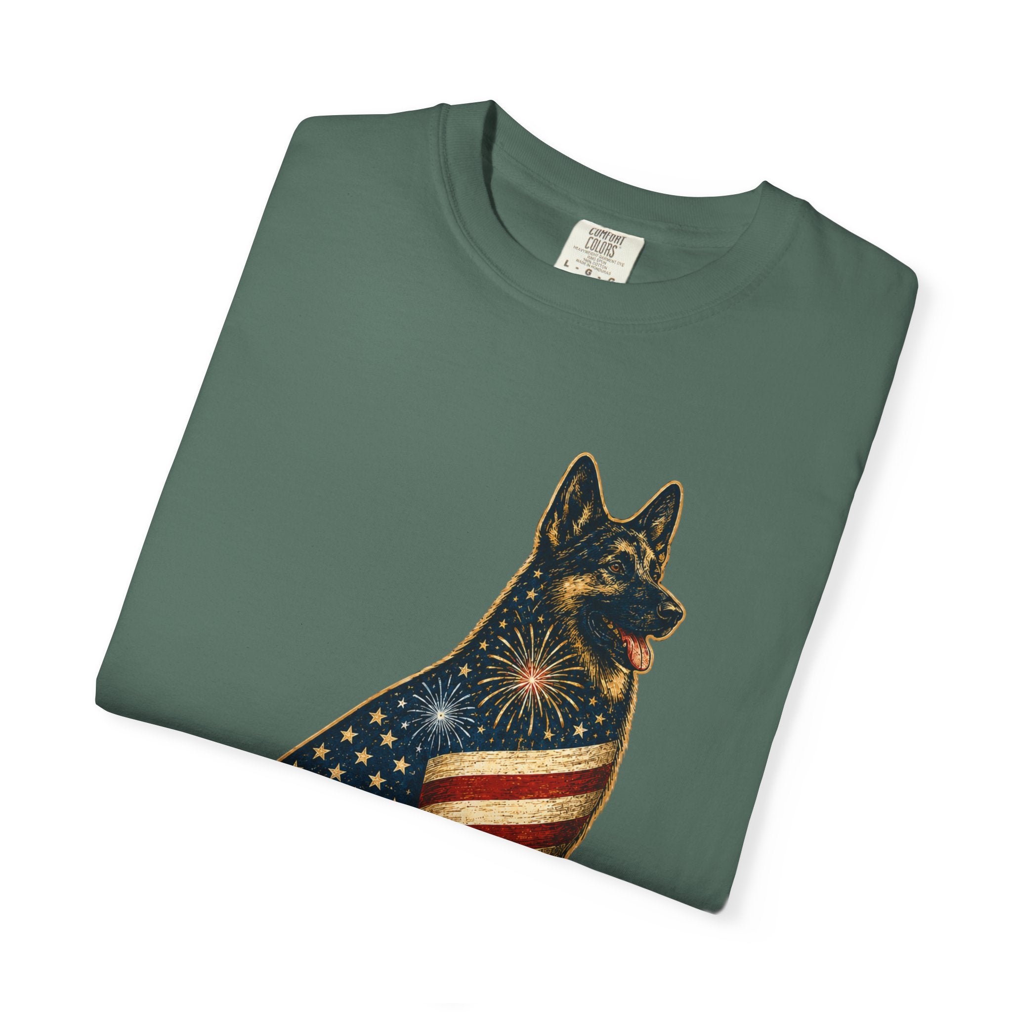 America's 250th German Shepherd T‑Shirt — 1776–2026 Patriotic Dog Tee