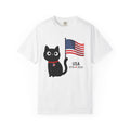 Patriotic Cat USA T-Shirt – 1776 • 2026 Flag Tee