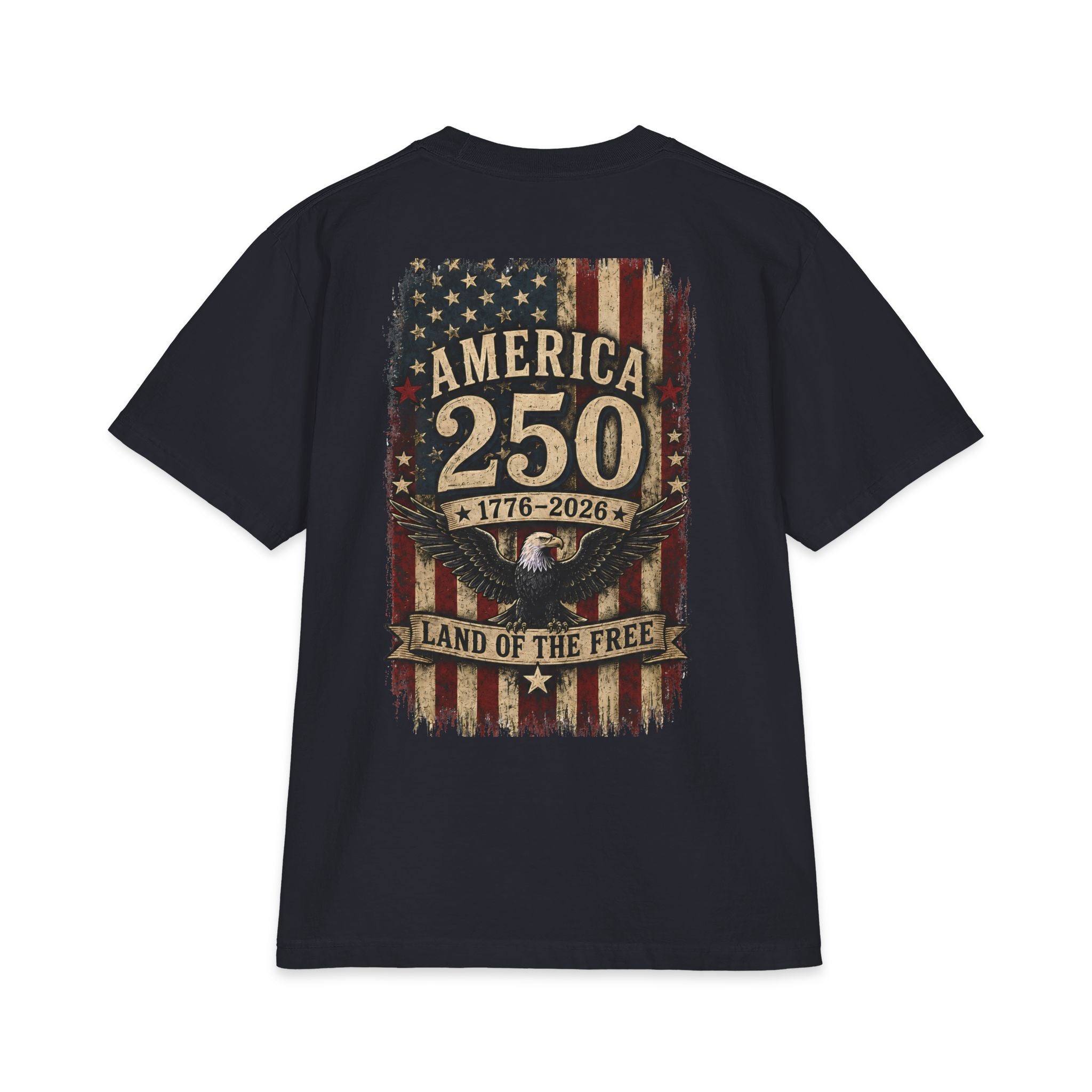 America 250 T-Shirt - 1776-2026 Land of the Free Patriotic Tee