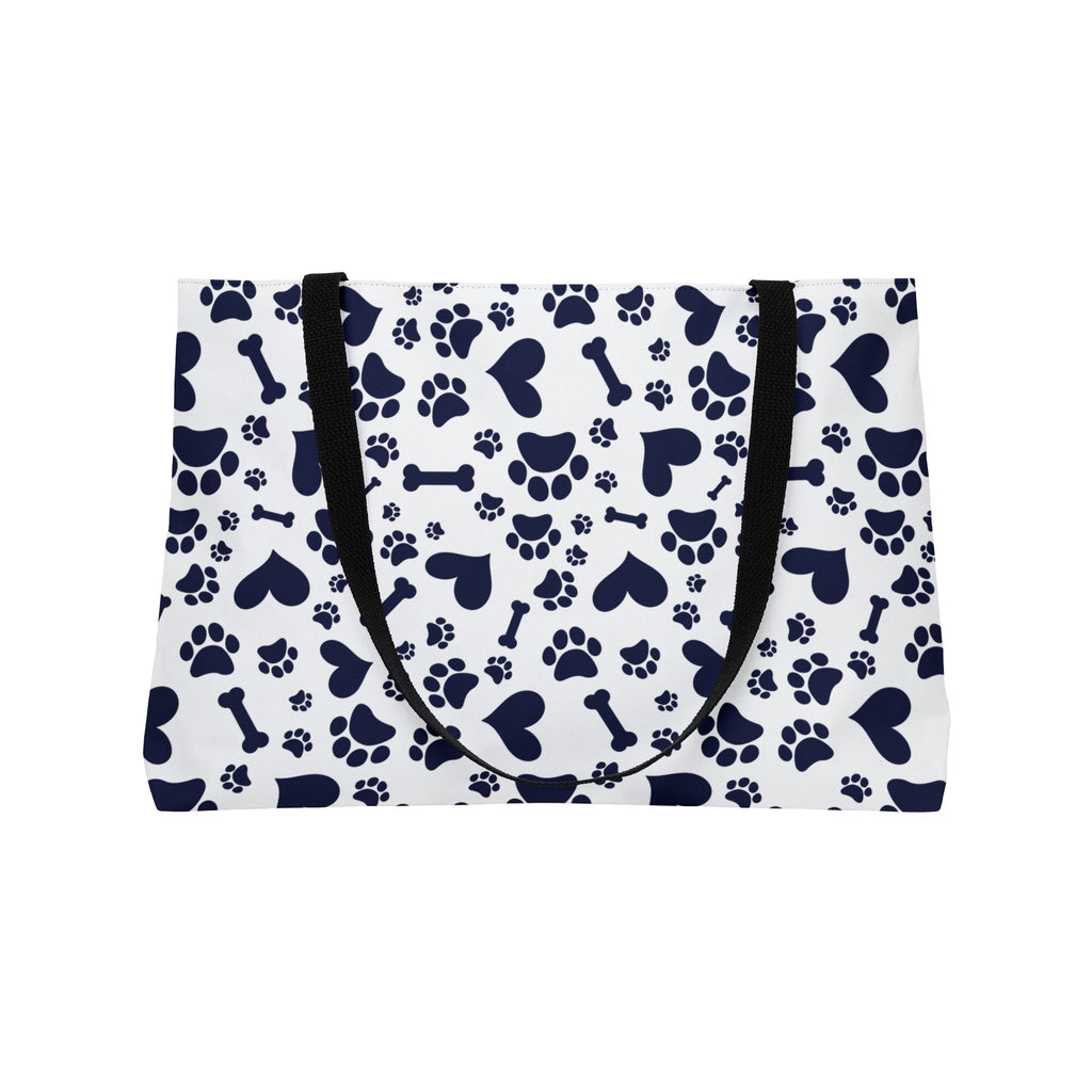 Patriots and Pets Weekender Tote — Paw Print Logo Beach Bag