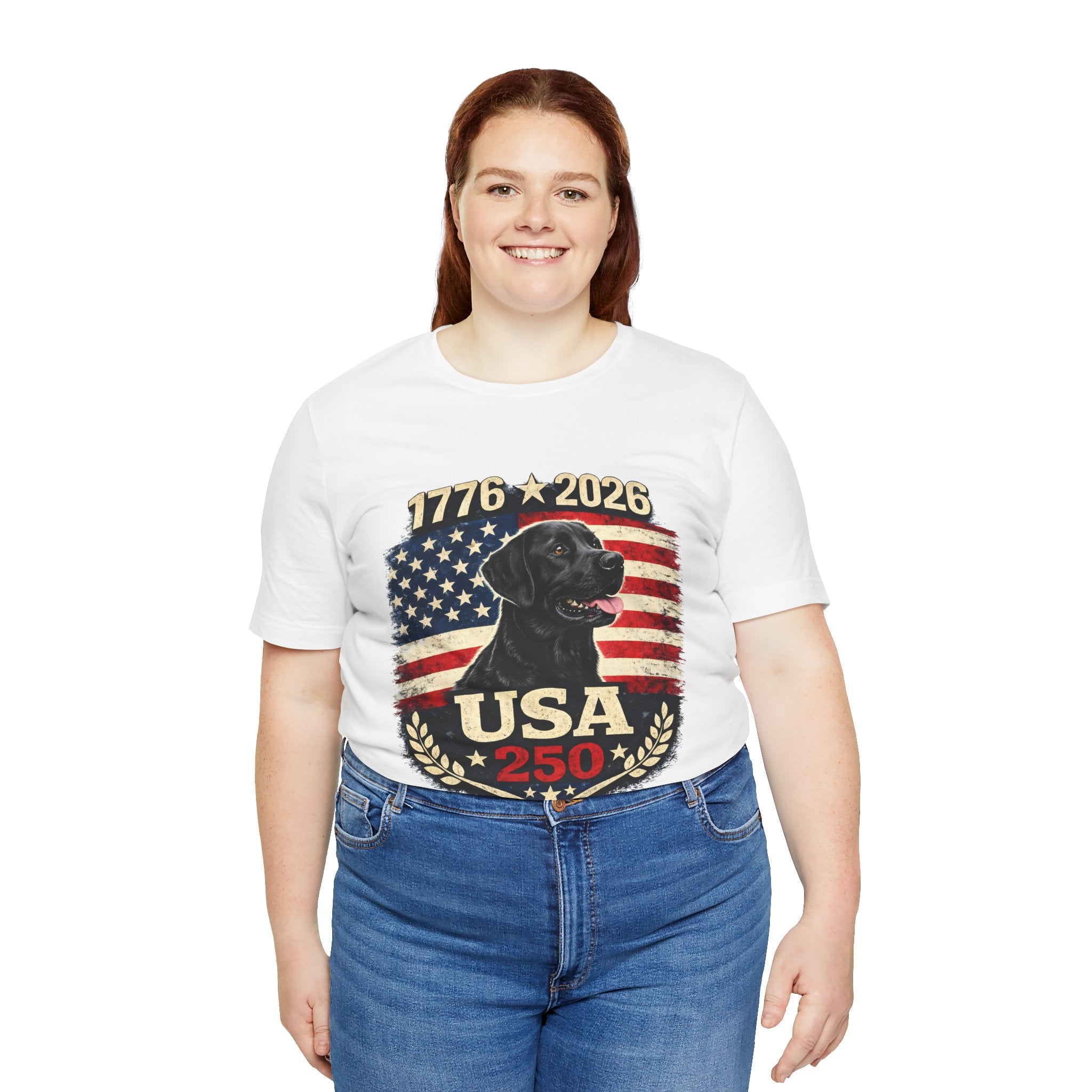 USA Black Lab T-Shirt — American Black Labrador Tee