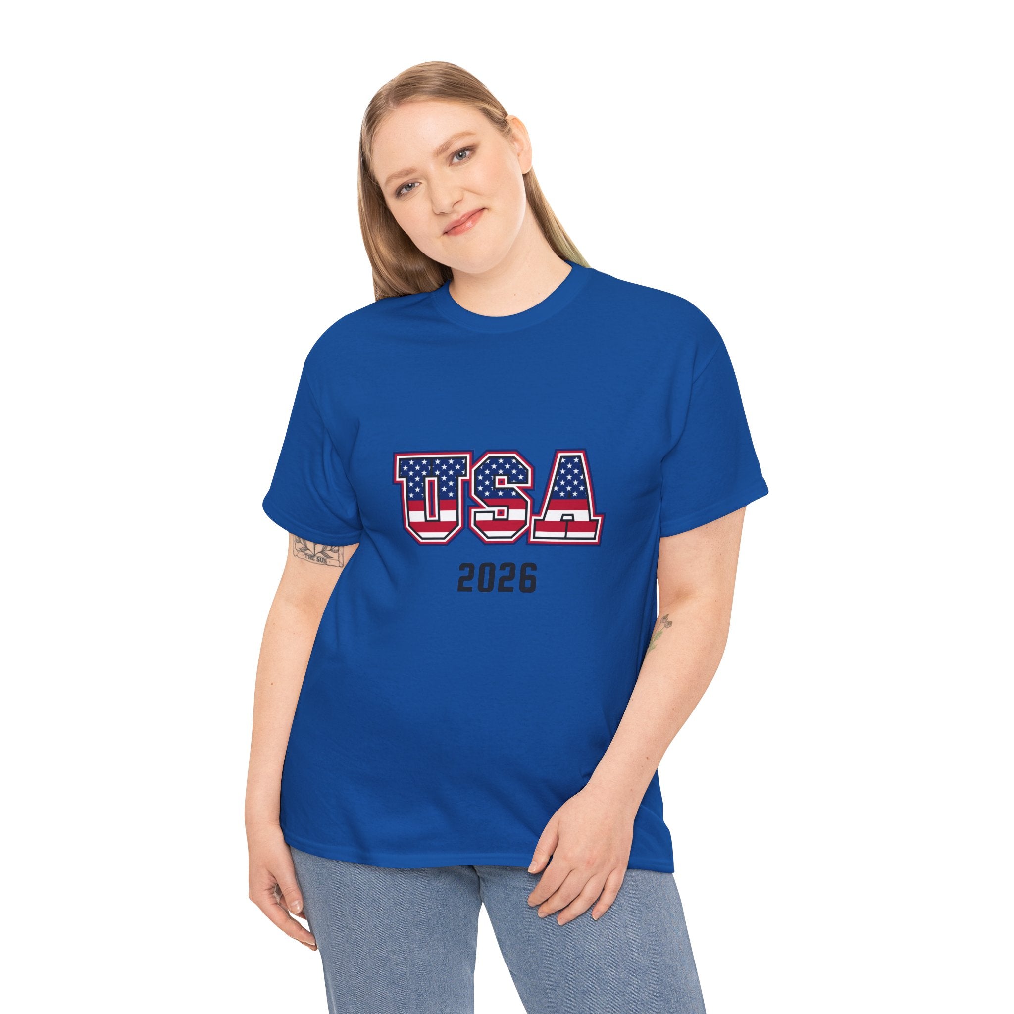 USA 2026 Tee — Patriotic American Flag Graphic T-Shirt