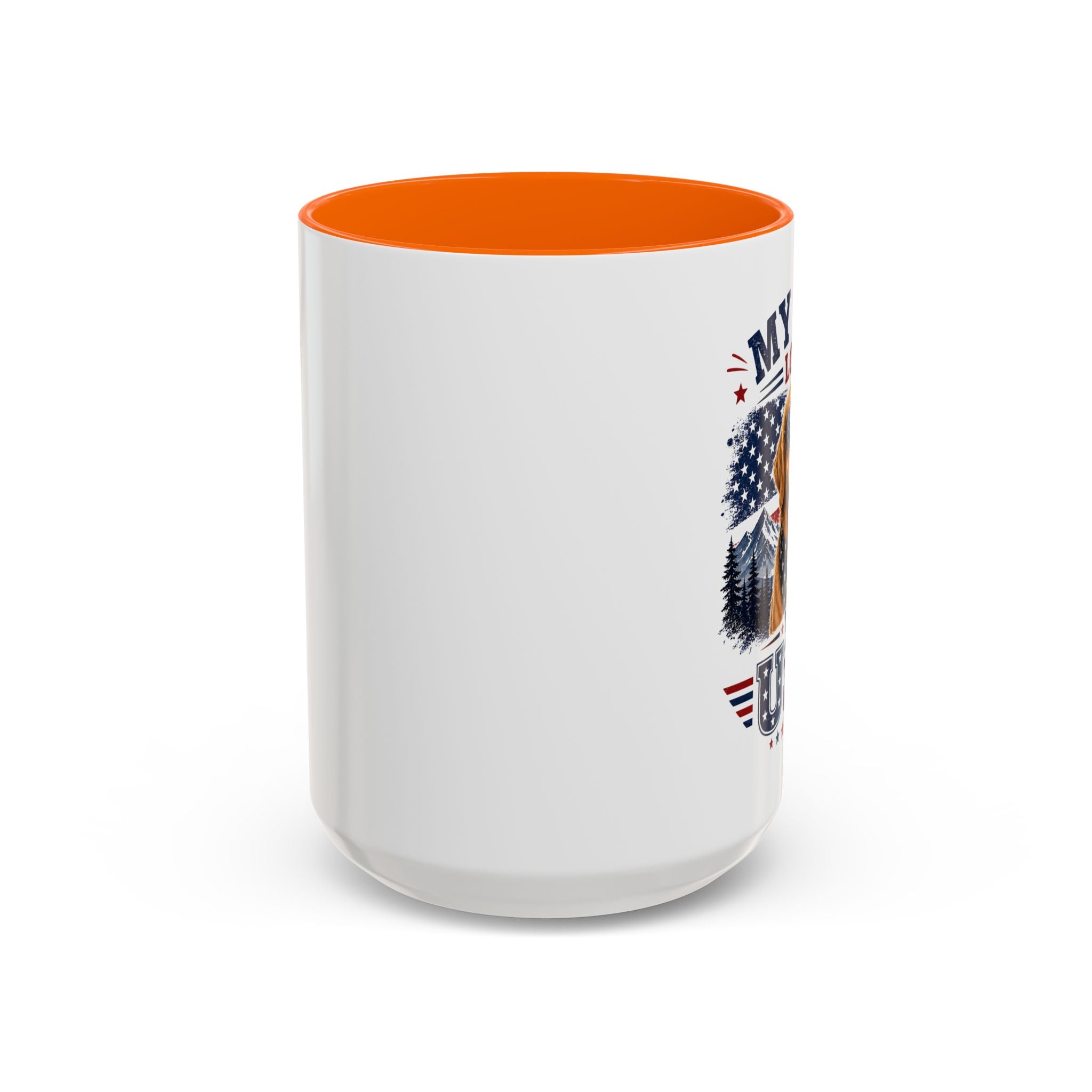 My Dog Loves the USA Accent Coffee Mug — Patriotic Dog Lover Gift