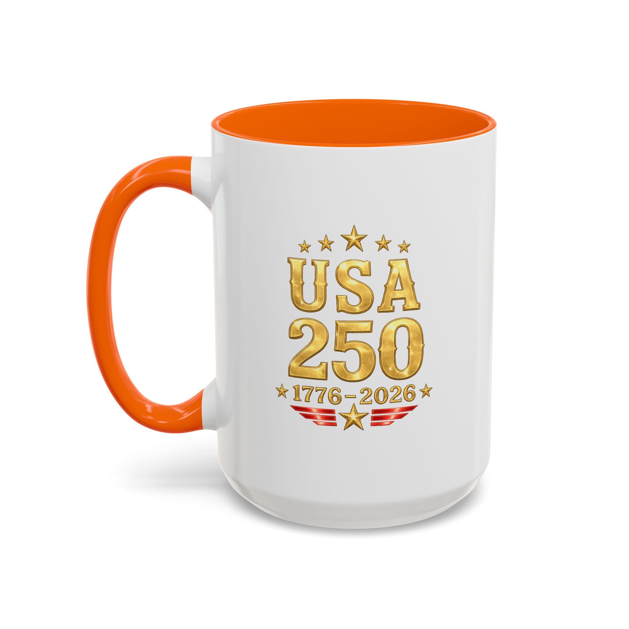 Patriotic Black Cat Accent Coffee Mug (11/15oz)