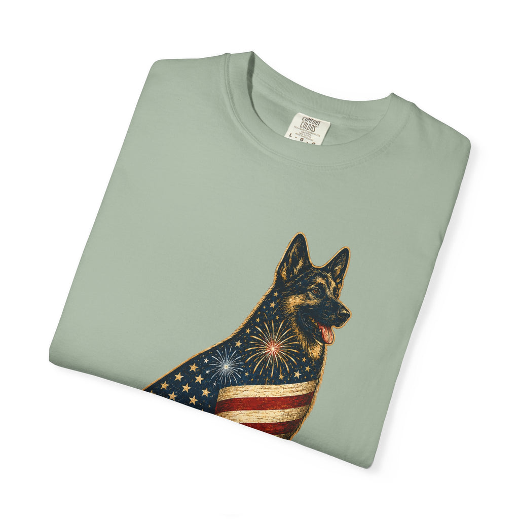 America's 250th German Shepherd T‑Shirt — 1776–2026 Patriotic Dog Tee