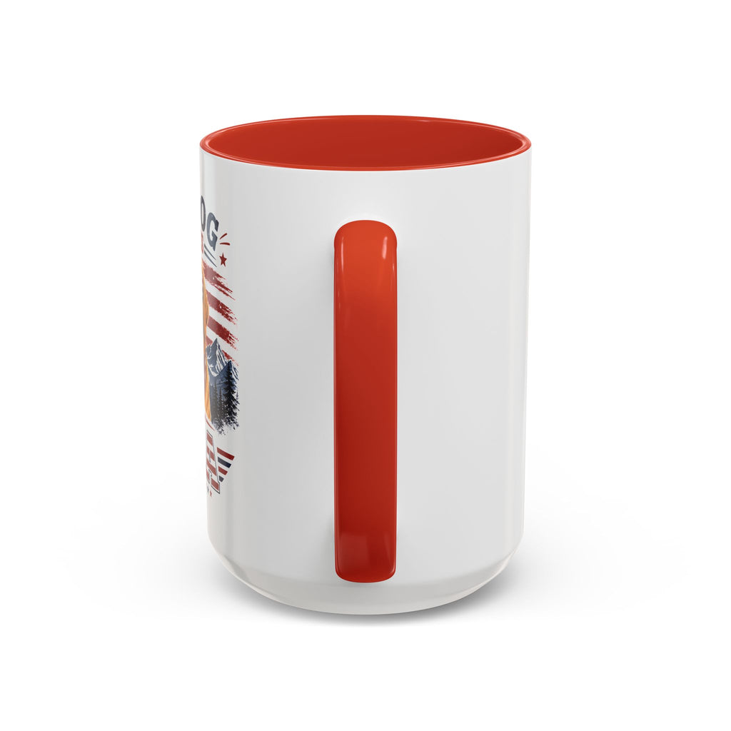 My Dog Loves the USA Accent Coffee Mug — Patriotic Dog Lover Gift