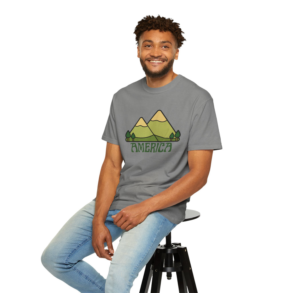America Mountain Graphic T-Shirt