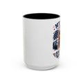 Patriotic Golden Retriever Coffee Mug – "My Dog Loves the USA" Accent Mug